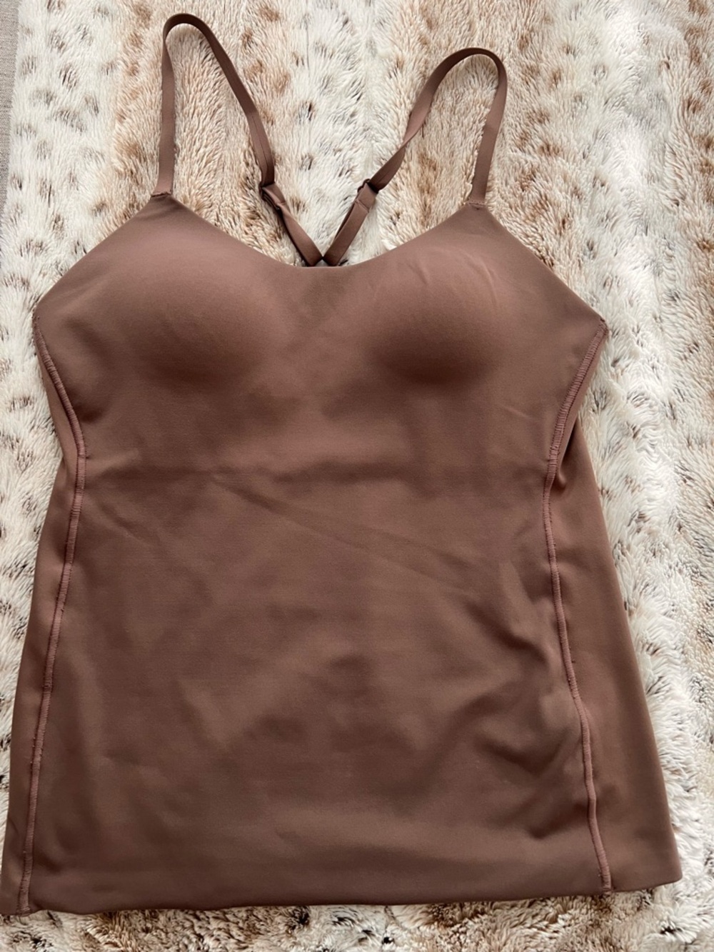 Sculpting Brown Seamless Cami Bra Top